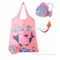 PROMOTIONAL cute small cheap folding fish shape shopping bag